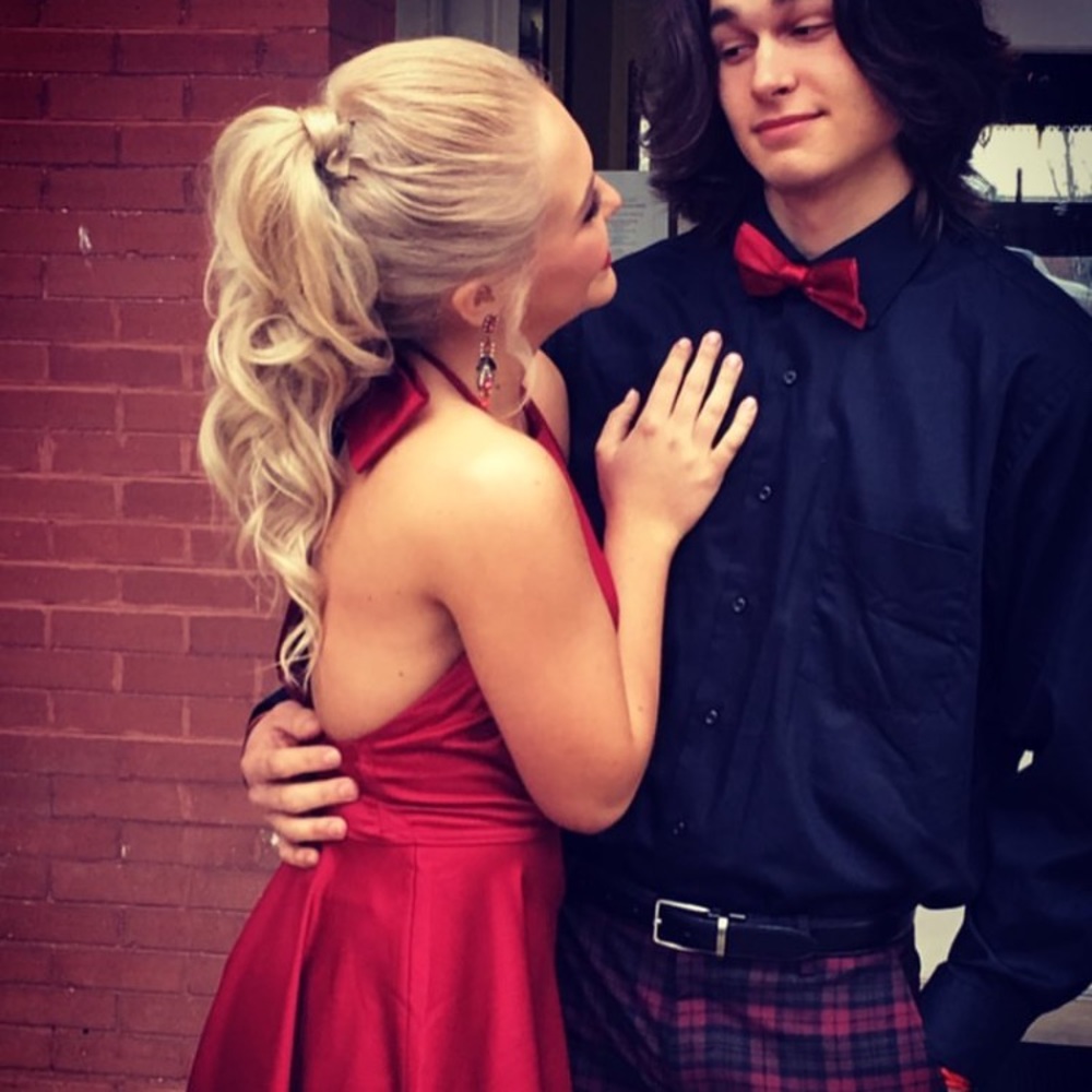 Red hoco dress